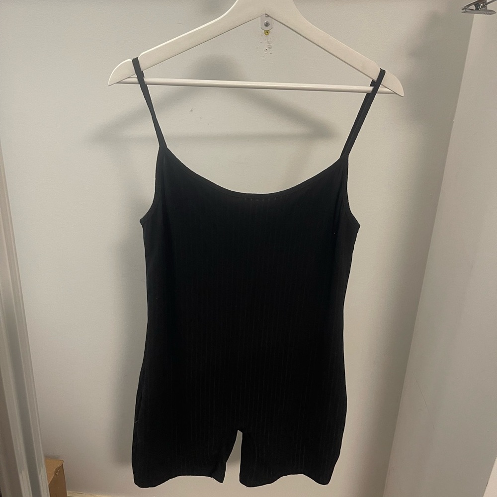 Black Sleeveless Women's Romper